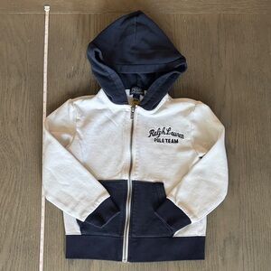 Ralph Lauren Kids' Hoodie in Navy and White